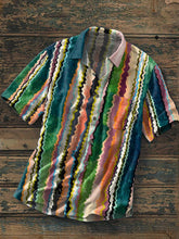 Westliches grafisches Kurzarm-Hemd für Männer